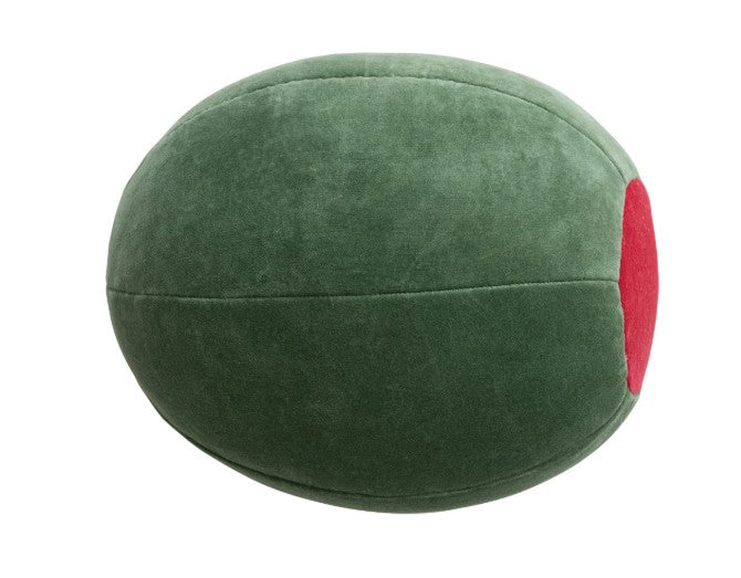 Cotton Velvet Olive Shaped Pillow