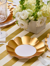 Appetizer/Dessert Bowl Gold/White 8pk