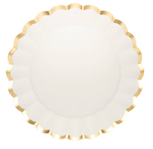 Charger Plate Gold/White 8pk