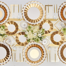 Charger Plate Gold/White 8pk