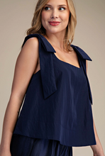 Scoop Neck Bow Shoulder Top