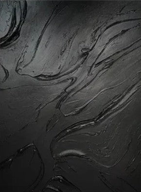 Black Textured Abstract Wall Art 54x54