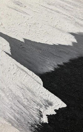 Black and White Tide Wall Art 50x72