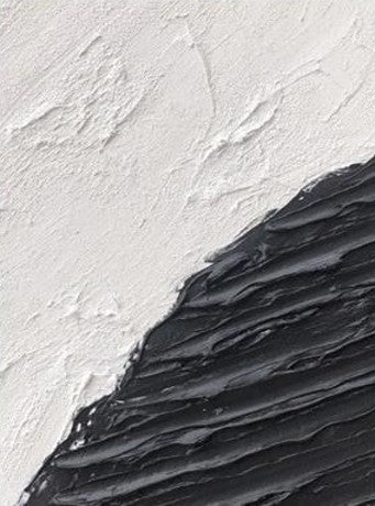 Black and White Impasto Textured Abstract 40x60