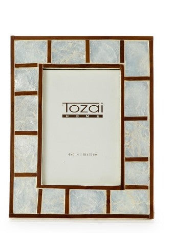 Bamboo Capiz Shell 4x6 Frame