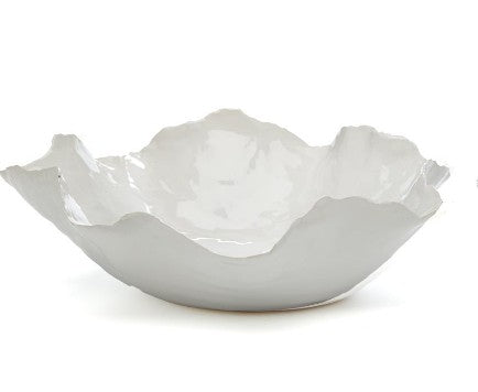 White Freeform Bowl-Large