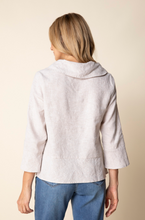 Linen Solid Overlay Flounce Top