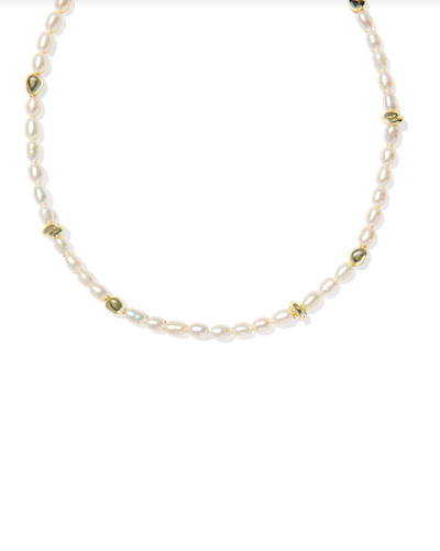 Gabriella Pearl Gold Strand Necklace