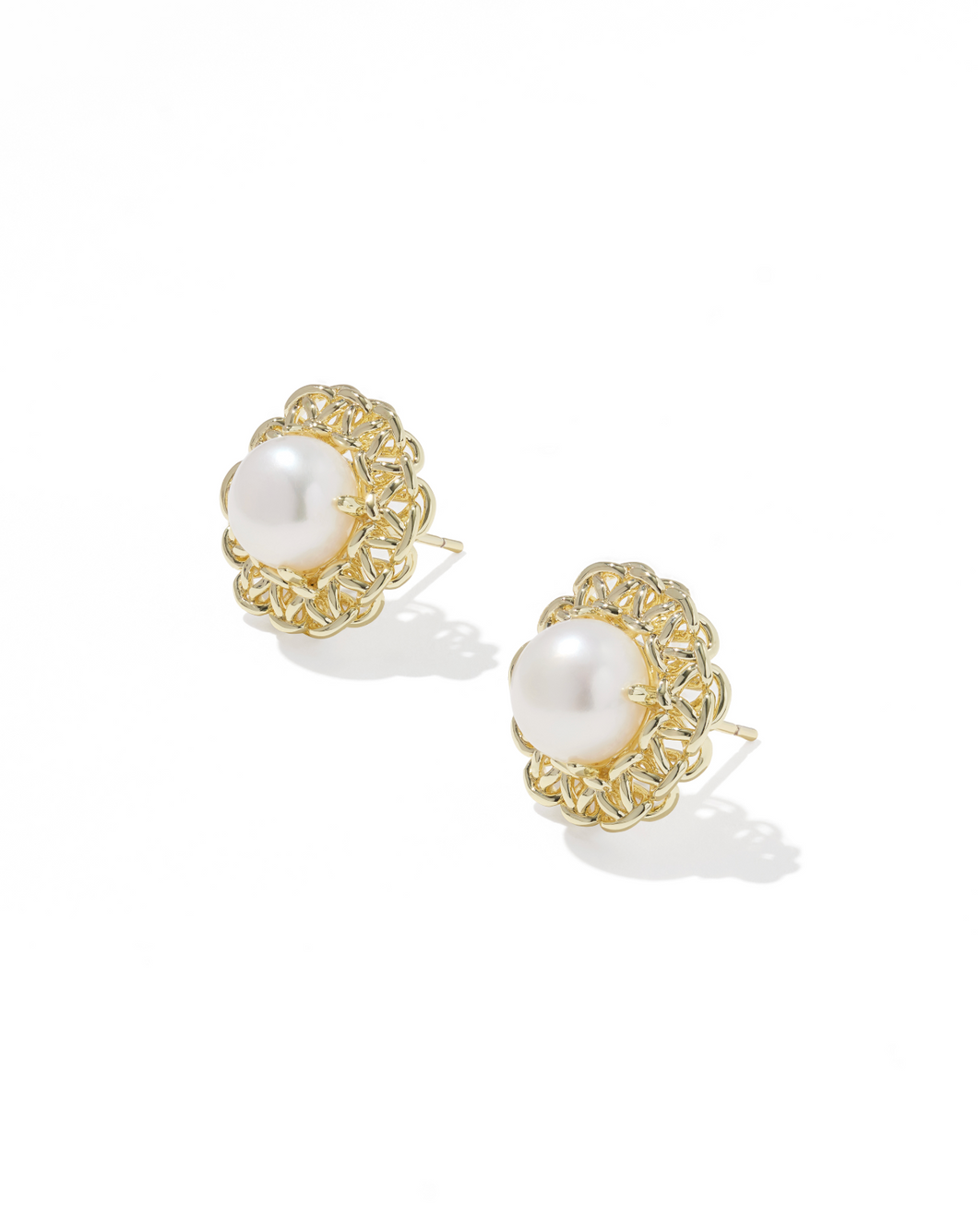 Gabriella Pearl Gold Stud Earring