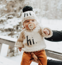 Hi. Black Crew Neck Sweater 6-12M