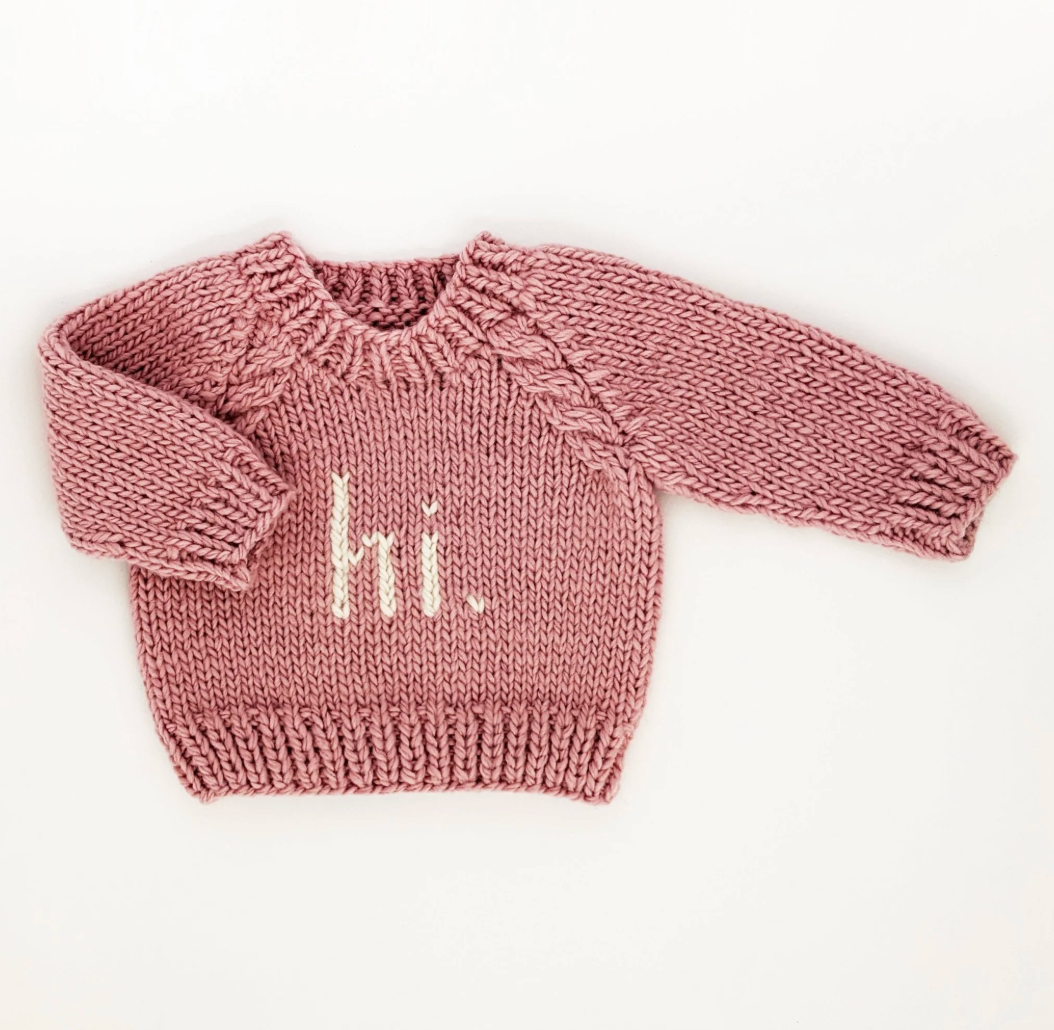 Hi. Rosy Crewneck Sweater 18-24M