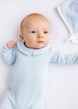 Rock Me Ribbed Romper 0-3M-Blue/ White