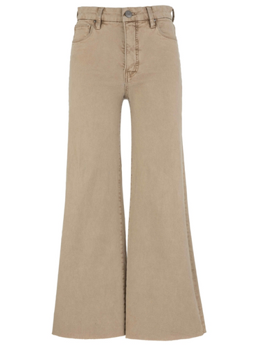 Meg Chai High Rise Raw Hem Wide Leg Jean