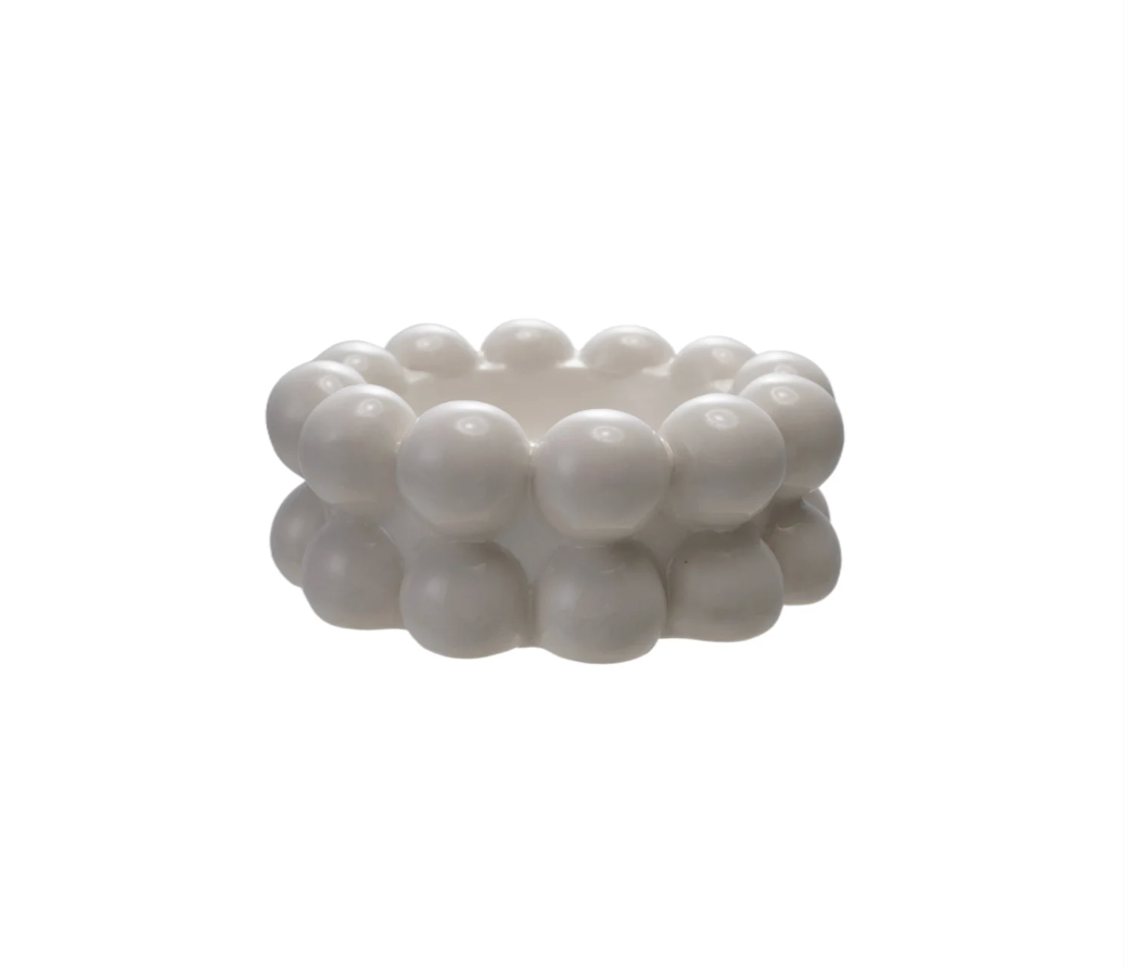 White Stoneware Bowl