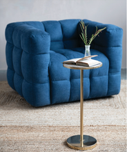 Metal Agate Top Martini Table