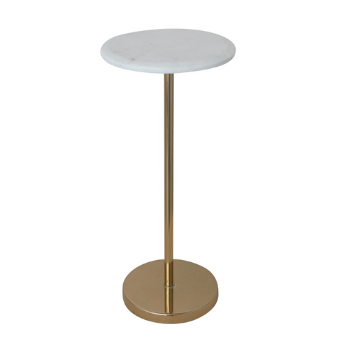 Metal Marble Top Martini Table