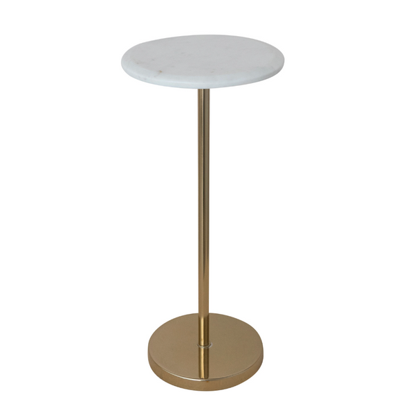 Metal Marble Top Martini Table