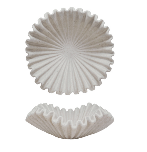 Resin Ruffled Bowl