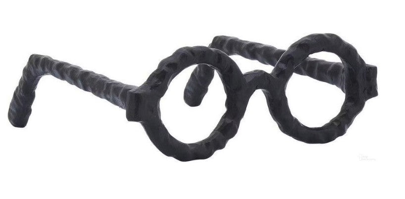 Aluminum Glasses Sculpture, Black