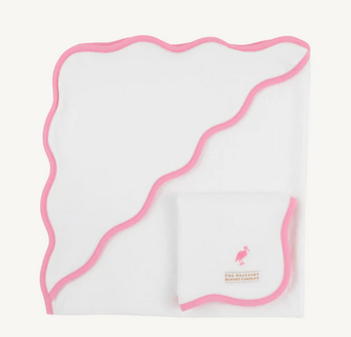 Rub A Dub Set-White/Hot Pink