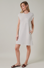Crew Neck Cap Sleeve Mini Dress