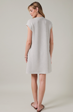 Crew Neck Cap Sleeve Mini Dress