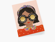 Headband Birthday Girl Card