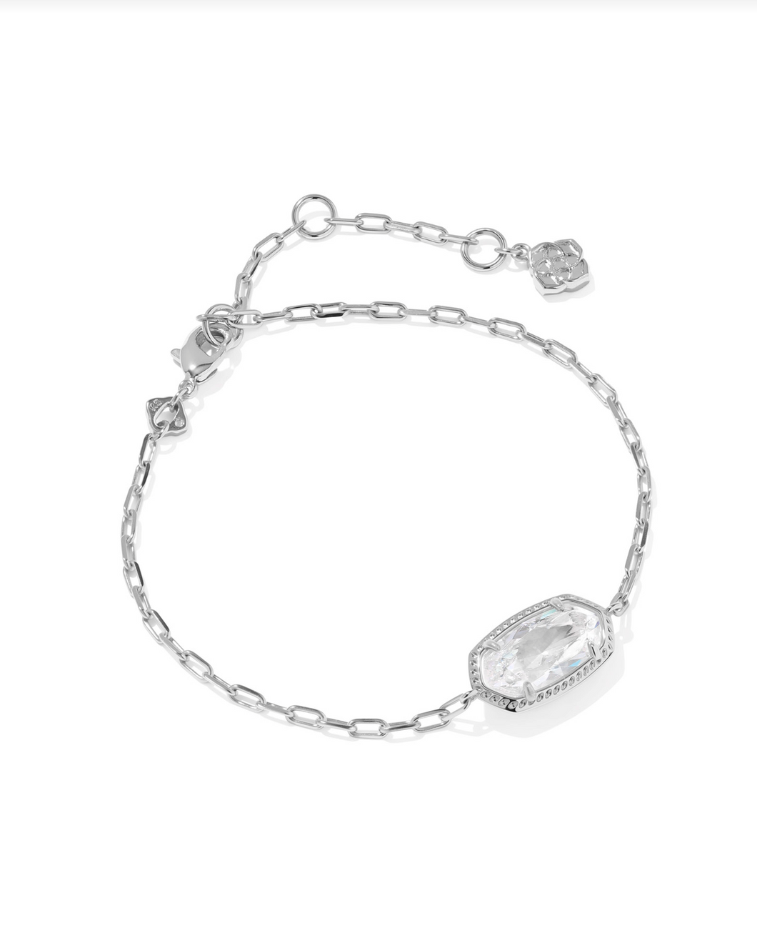 Elaina Silver CZ Luxe Chain Bracelet