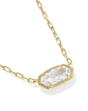Elisa Gold CZ Luxe Short Pendant Necklace