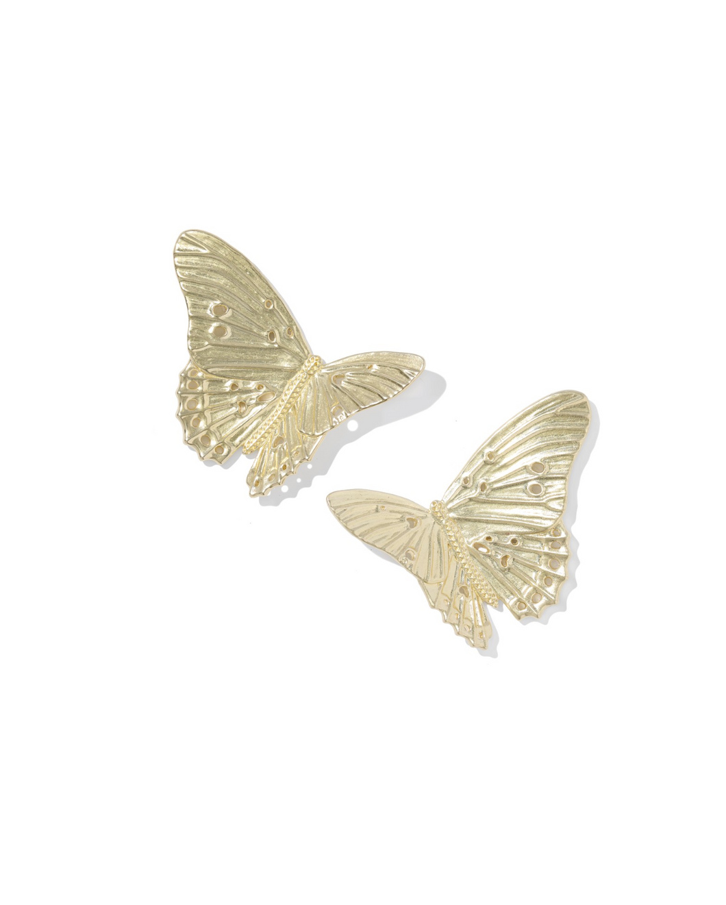 Cailey Butterfly Gold Statement Stud Earring