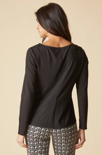 Knit Solid Tie Front Top