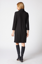 Knit Solid Pleat Front Dress