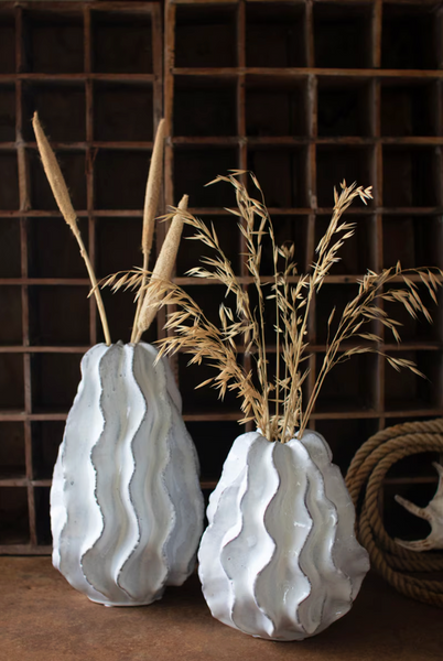 Ceramic Ruffle Vase-Small