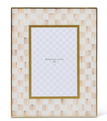 Mocha Check 4x6 Glass Frame
