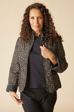 Reversible Print Quilted Puffer Coat