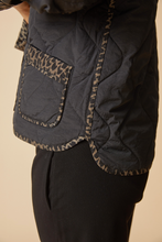 Reversible Print Quilted Puffer Coat