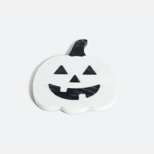 Halloween Pumpkin Marble Charcuterie Board