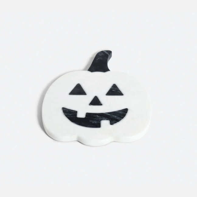 Halloween Pumpkin Marble Charcuterie Board