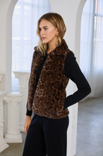 Leopard Faux Fur Vest