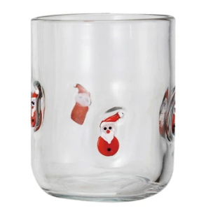 Santa Drinking Glass 16oz