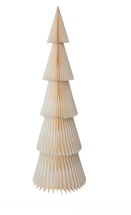 White Folding Honeycomb Paper Tree 72