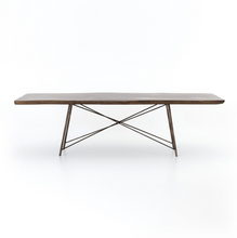 ROCKY DINING TABLE, BRONZED IRON