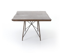 ROCKY DINING TABLE, BRONZED IRON