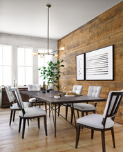 ROCKY DINING TABLE, BRONZED IRON