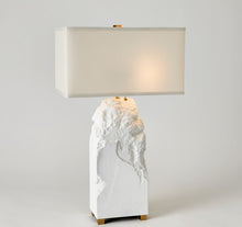 Chiseled Block Lamp-Matte White