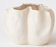 Pinched Ivory Vase-Small