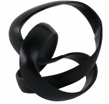 Aluminum Knot Sculpture, Black