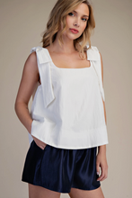 Scoop Neck Bow Shoulder Top