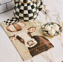 Mocha Cow Printed Dish Towel