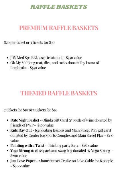 Bams for Backpacks Raffle Tickets